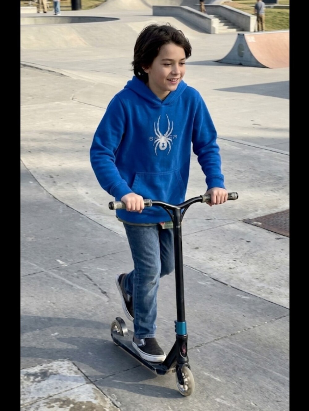 Spyder blue hoodie child L